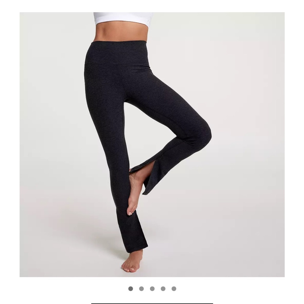 Calia Women’s lustralux ultra slim boot cut pant with slits